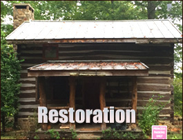 Historic Log Cabin Restoration  Remlap, Alabama